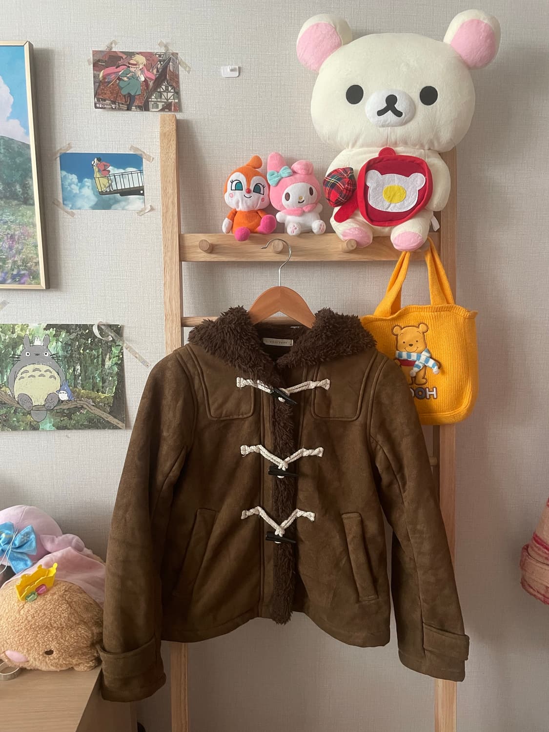 모리걸 빈티지 숏 떡볶이 무스탕🤎🐻 상품이미지1