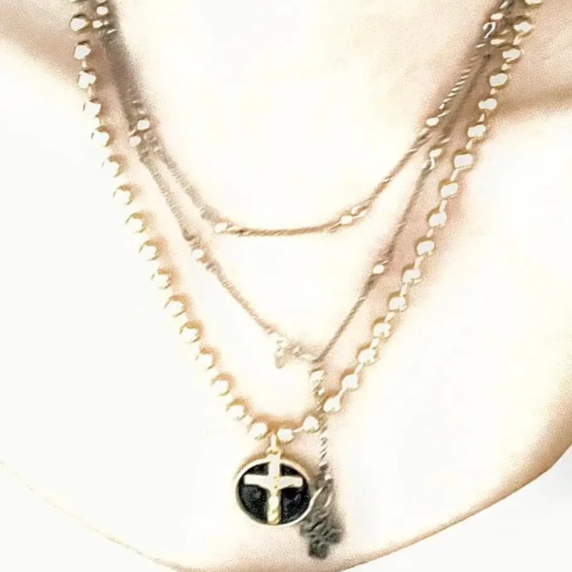 빈티지 십자가 목걸이 상품이미지2