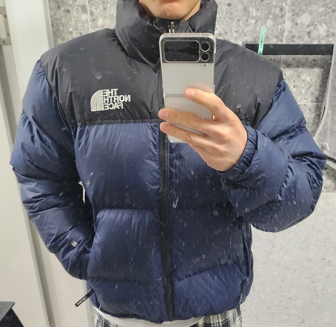 (105) 노스페이스 1996 눕시 700 패딩 네이비 상품이미지8