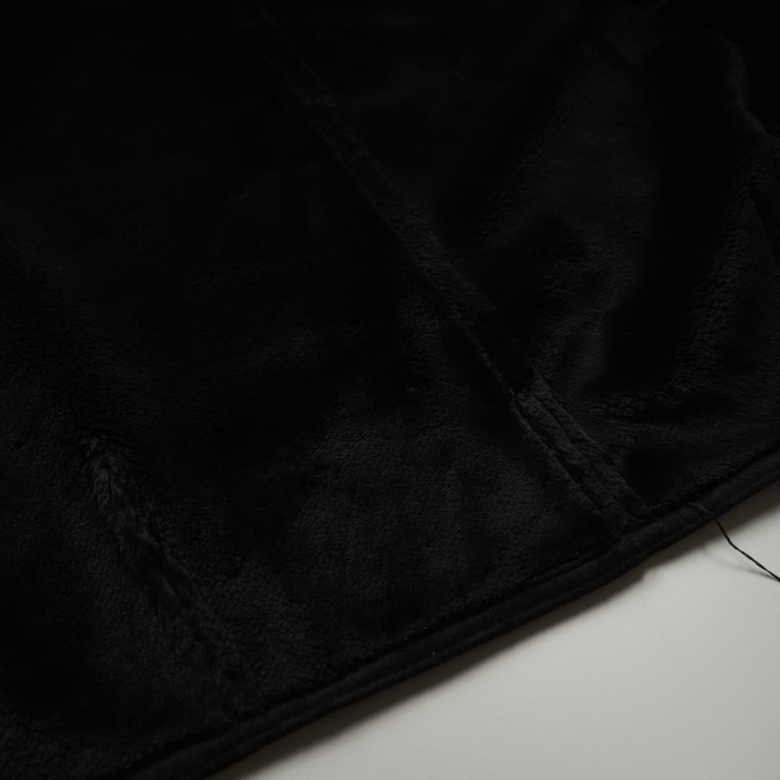 EUROSIA 빈티지 스웨이드 양털 무스탕 블랙 (XL) 상품이미지4