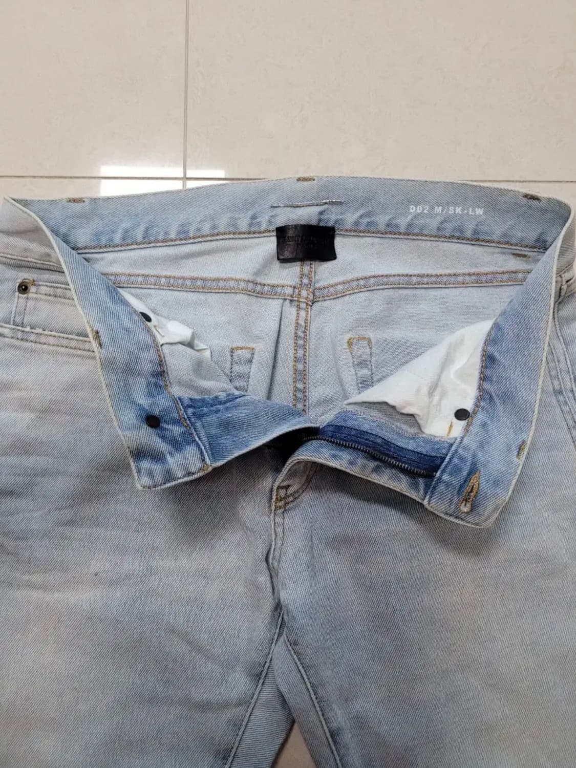 생로랑 데님 청바지 연청 29 상품이미지3