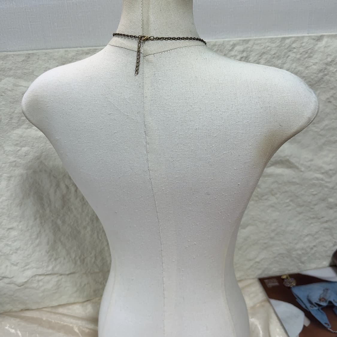 빈티지 에나멜 황동 해골 목걸이 상품이미지3