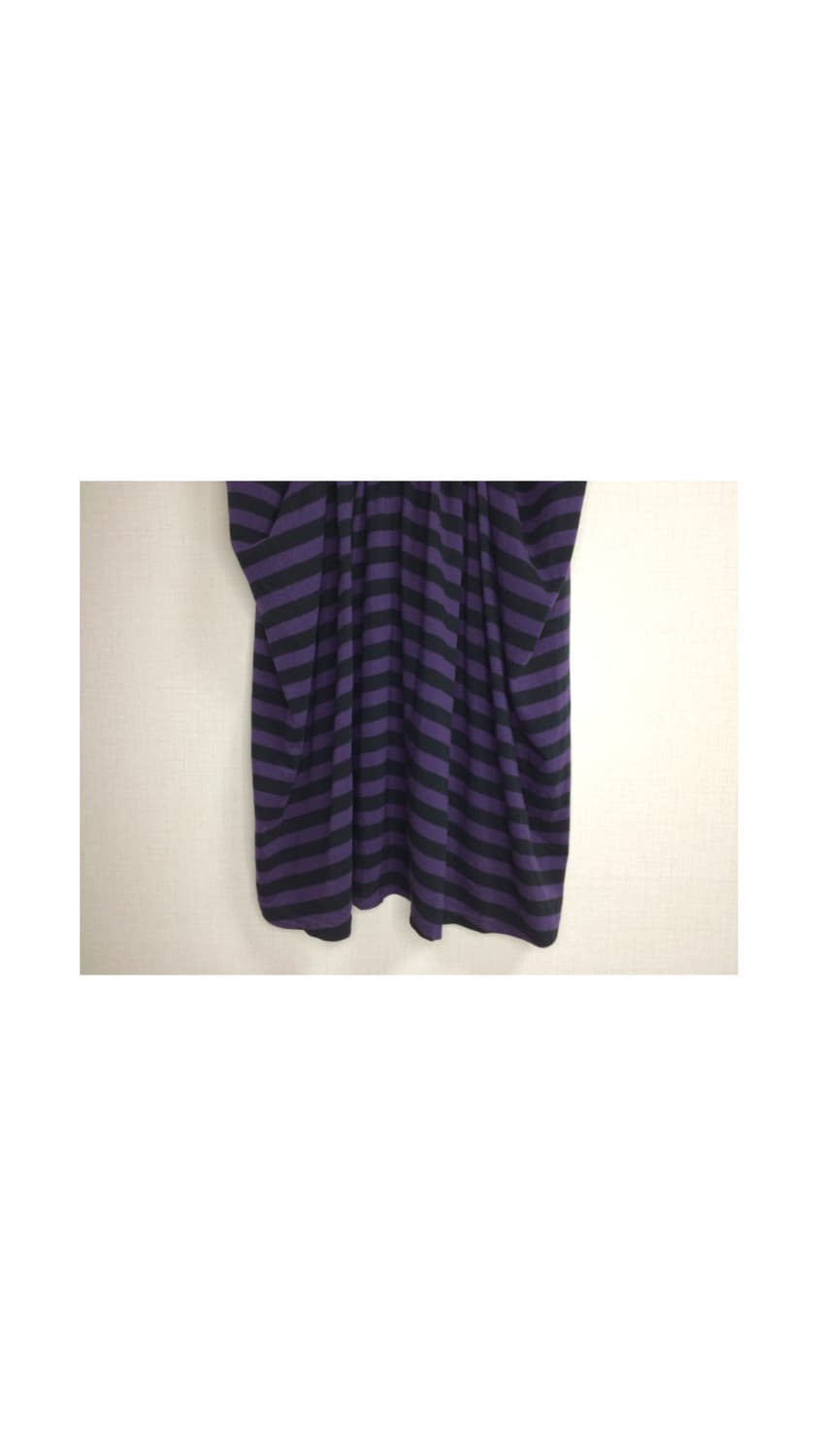 gomme 고무 퍼플 스트라이프 슬리브리스 원피스 튜닉 상품이미지4