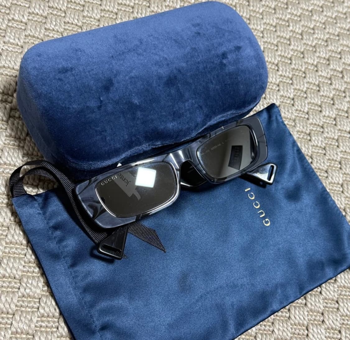 OS) Gucci 구찌 플랫 스퀘어 선글라스 상품이미지1