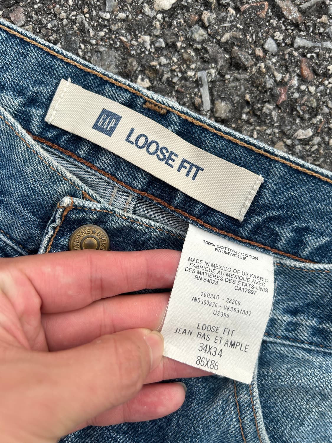 90’s Gap Loose fit jean 34size 상품이미지4