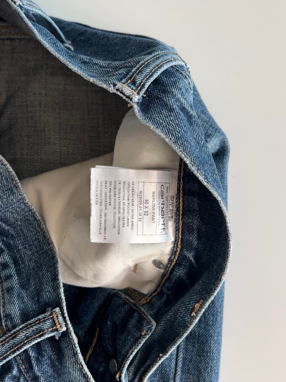 칼하트 윕 데님 Marlow 팬츠 30/32 상품이미지6
