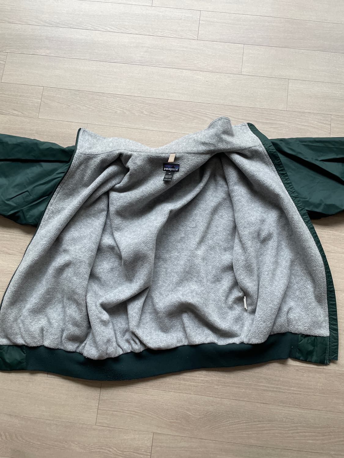 90s 파타고니아 쉘드 신칠라 봄버 자켓 눈없산 그린 rare 상품이미지7