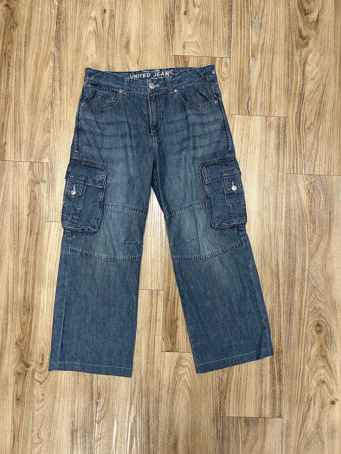 디자인 유나이티드 카고 청바지 32 상품이미지3