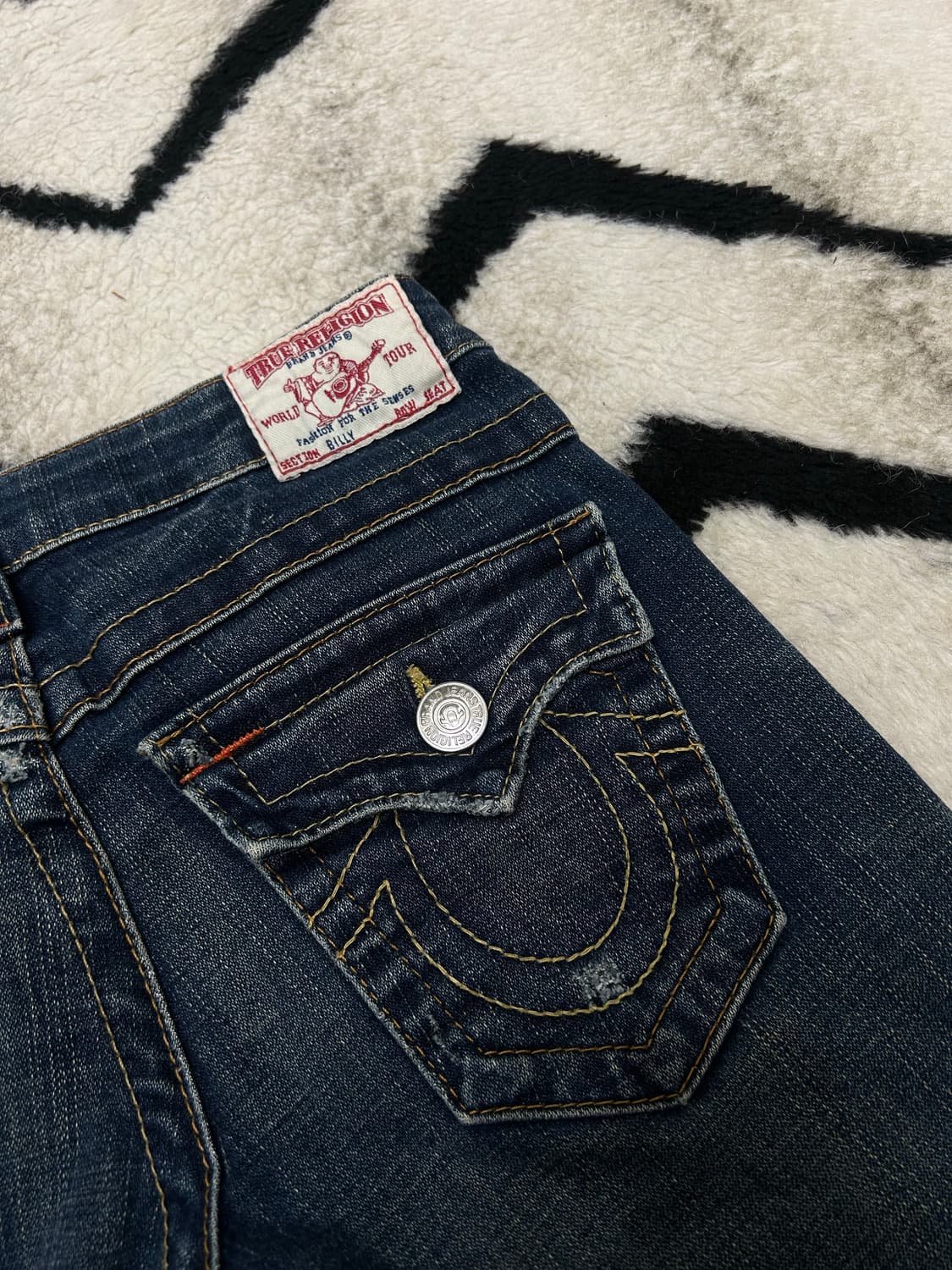 [25]트루릴리전 빌리 데님팬츠/진청/스판 상품이미지1