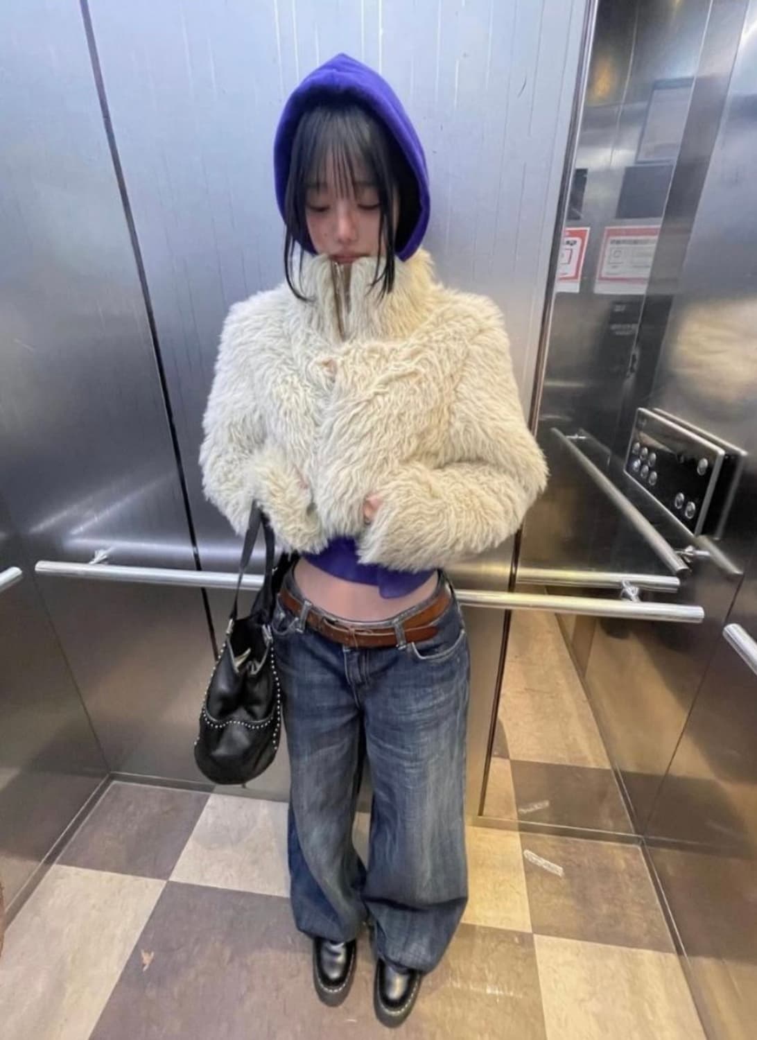 뮈르뮈르 터틀 집업 퍼 자켓 상품이미지1