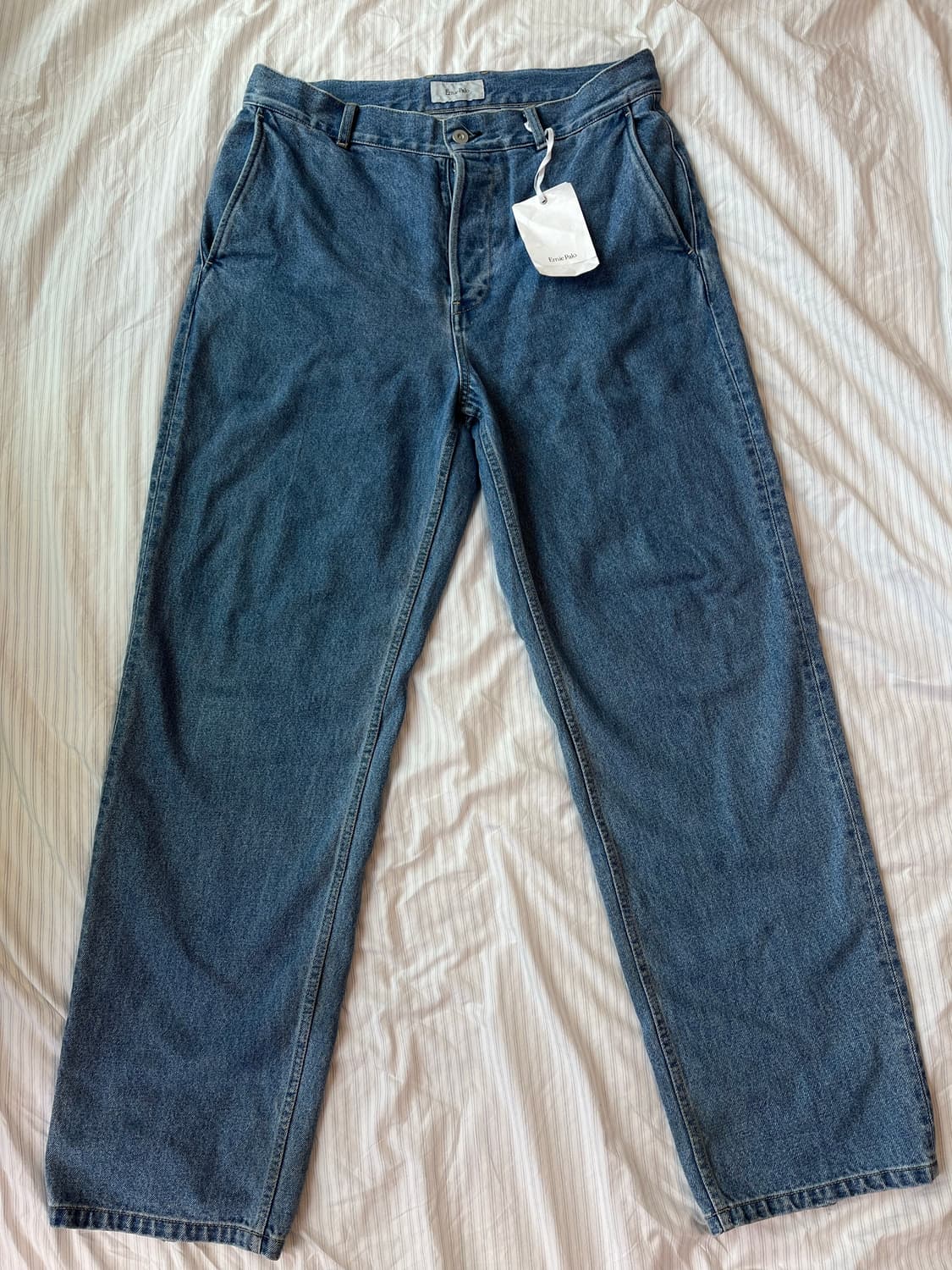 ERNIE PALO denim slacks, blue,48 상품이미지2