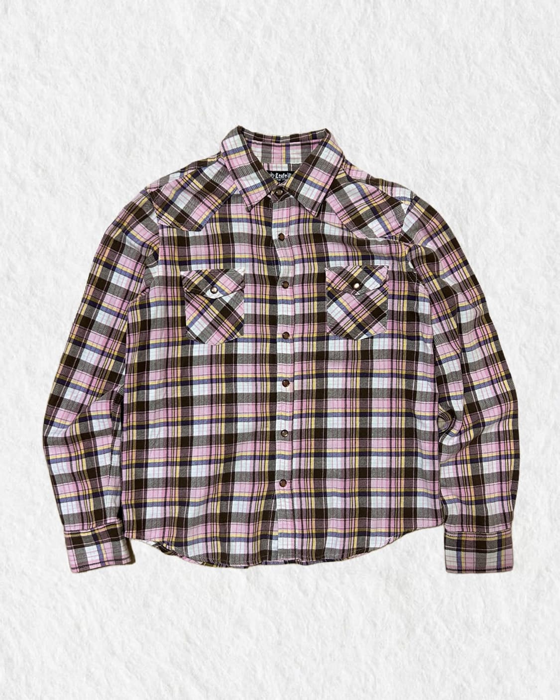 빈티지 핑크 코튼 긴팔셔츠 상품이미지1