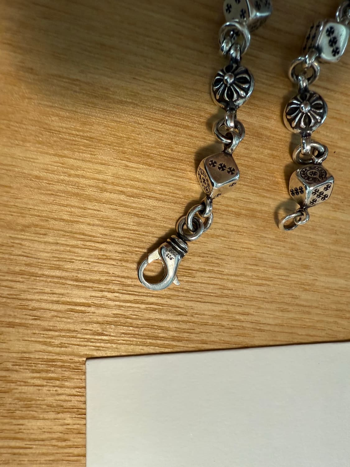 새상품 크롬하츠 다이스 9링크 팔찌 25년 구입 상품이미지3