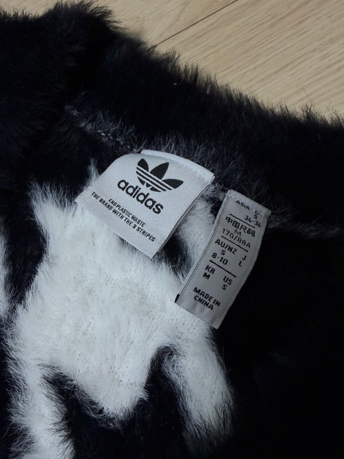 아디다스 쉐르파 조끼 블랙 하운드투스 M 상품이미지4