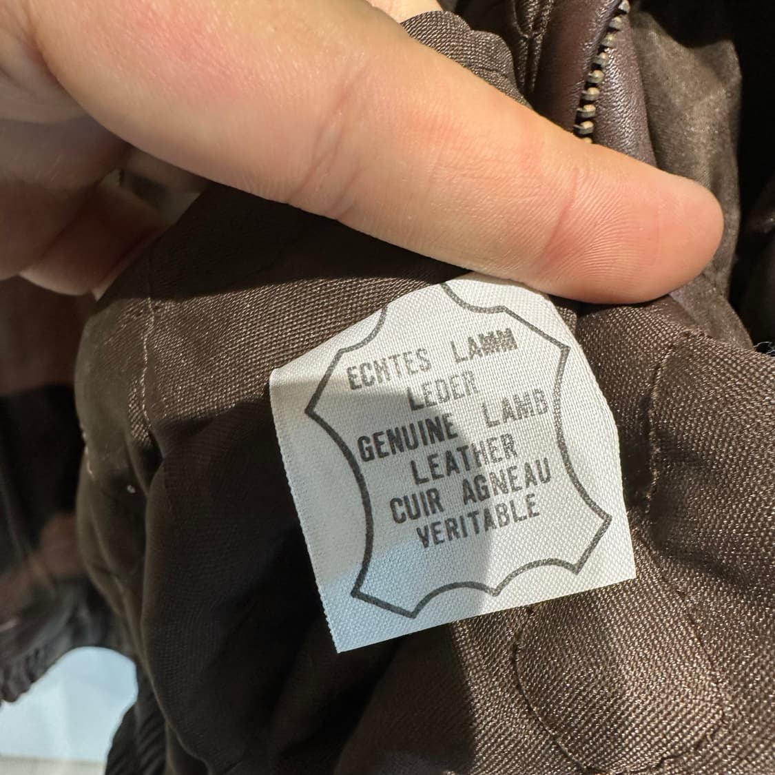 이태리메이드 헤비 램스킨 a-2 리리집업 자켓 상품이미지4