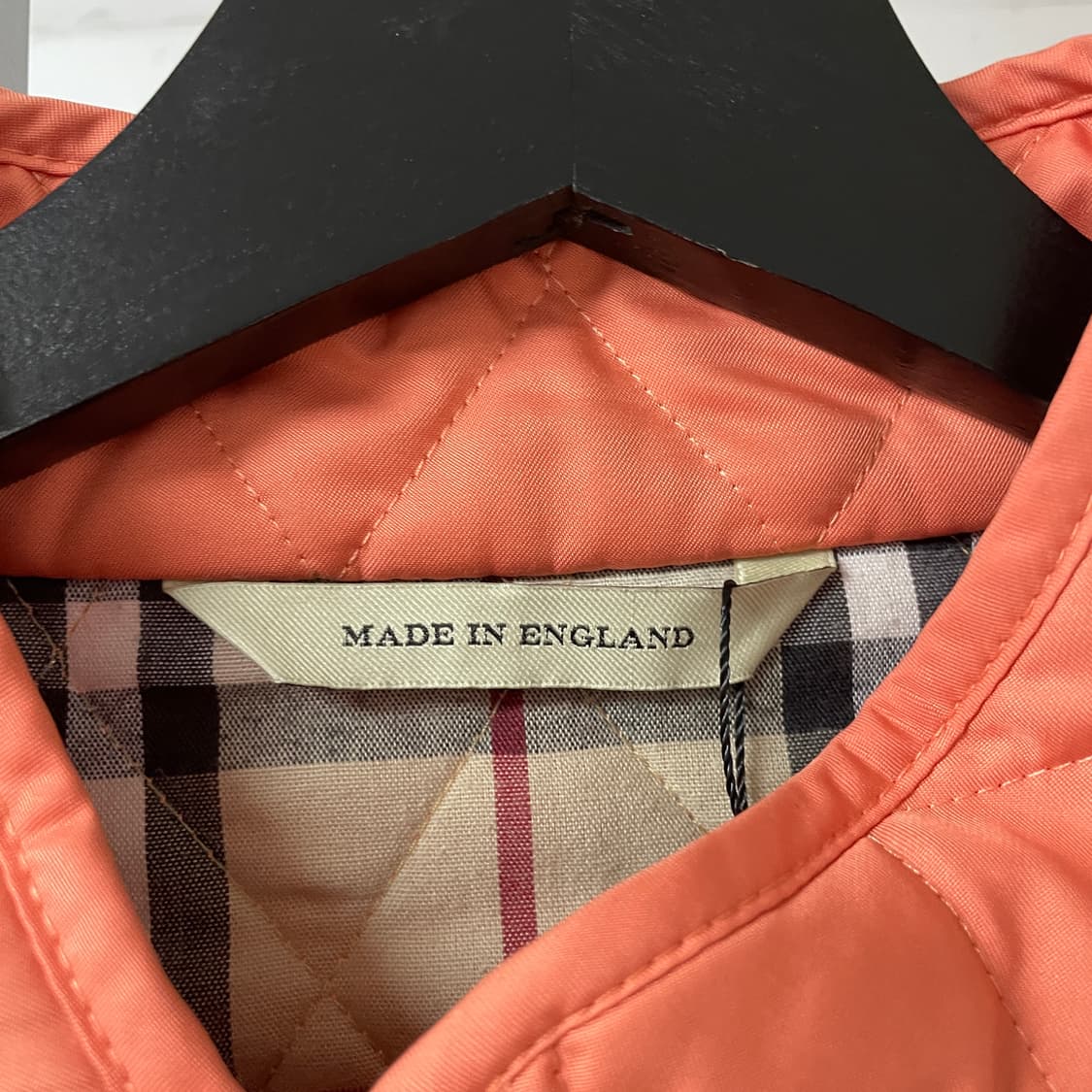 버버리 퀄팅 자켓 오렌지 M(W) 상품이미지5