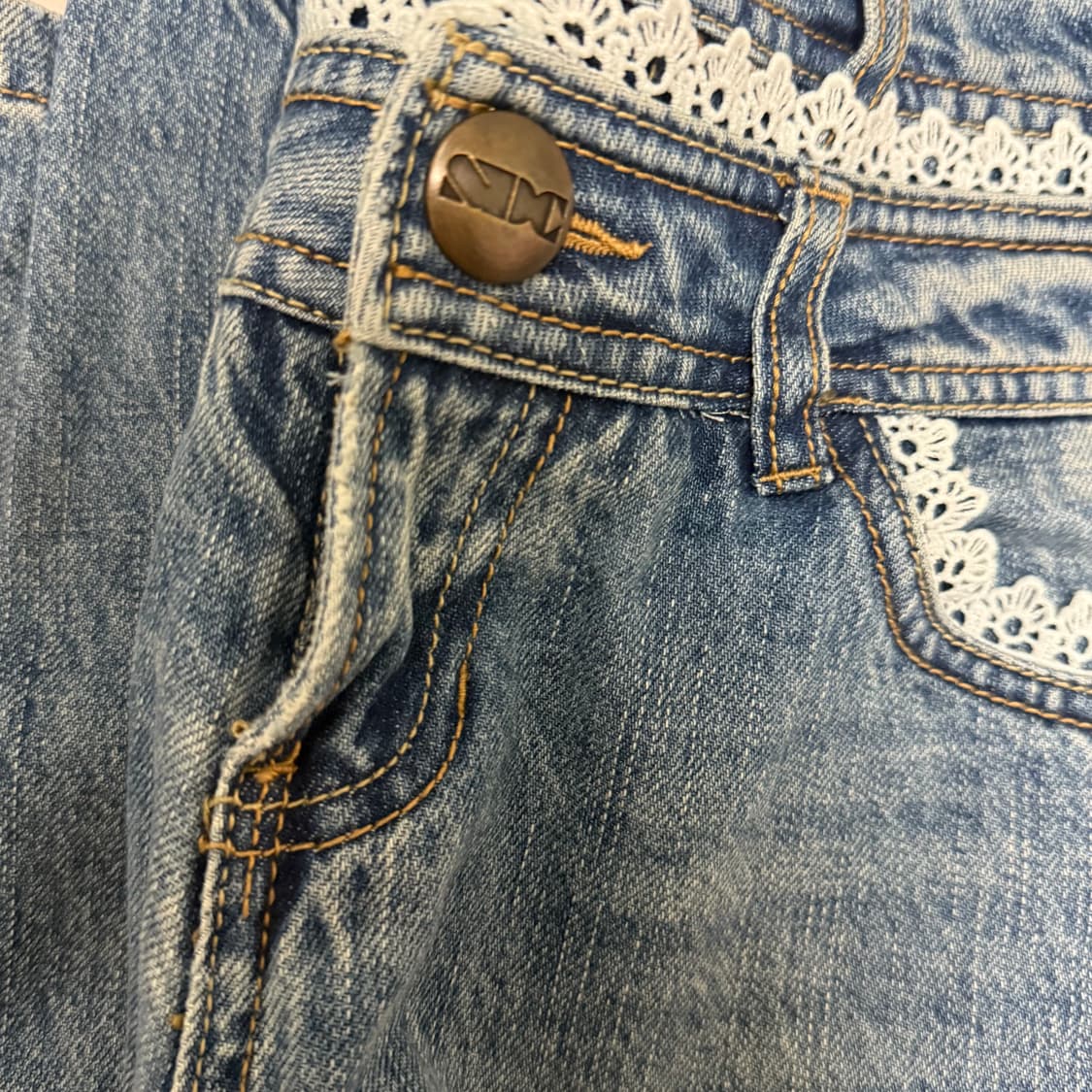 스컬프터 더블웨이스트 데님 팬츠 상품이미지4