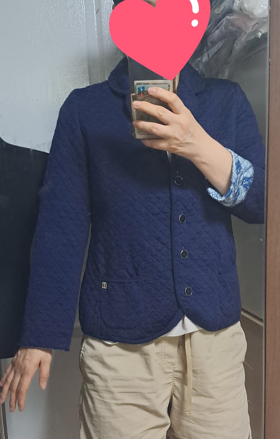 닥스 네이비 퀼팅 자켓 66 상품이미지8