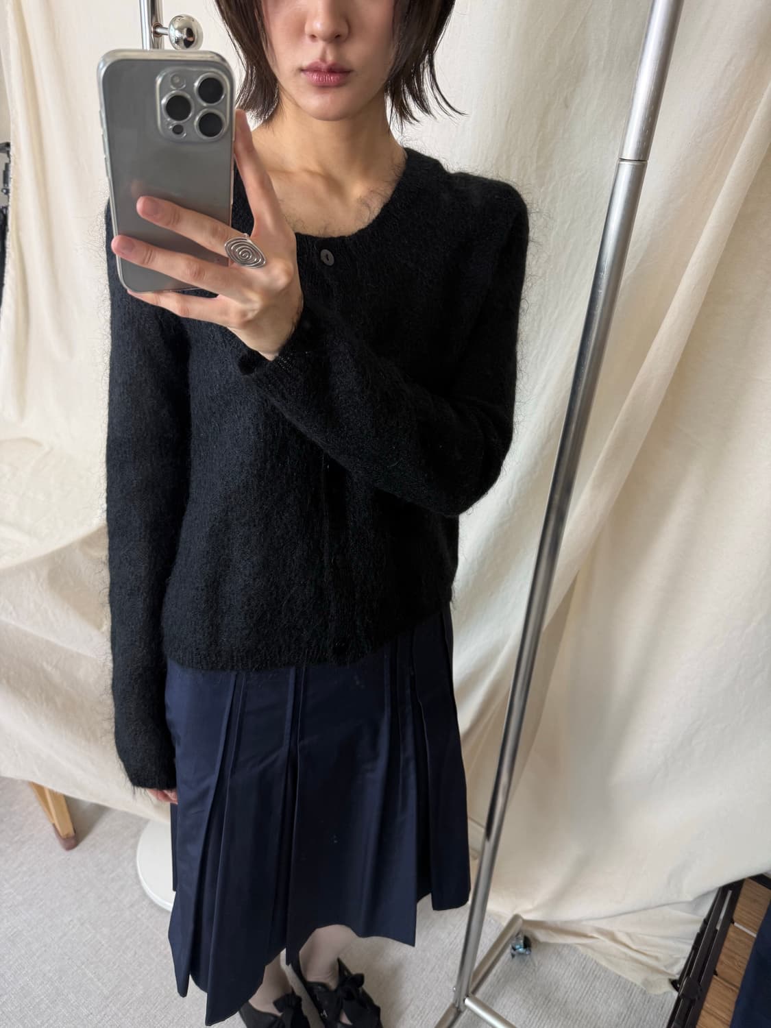 AKRIS punto Pleated Skirt 상품이미지3