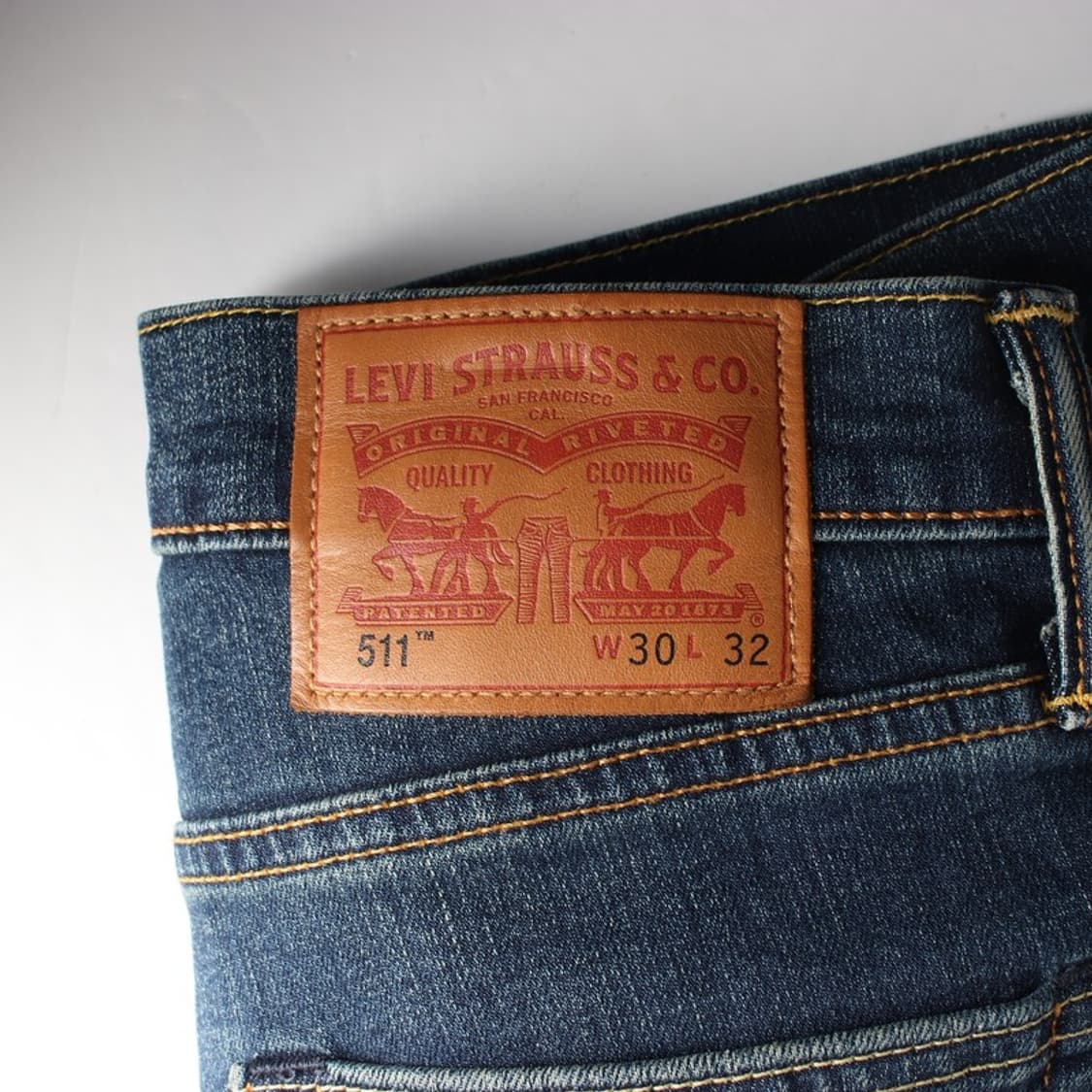 리바이스 511 슬림 스트레이트 데님 팬츠 다크인디고 30 상품이미지6