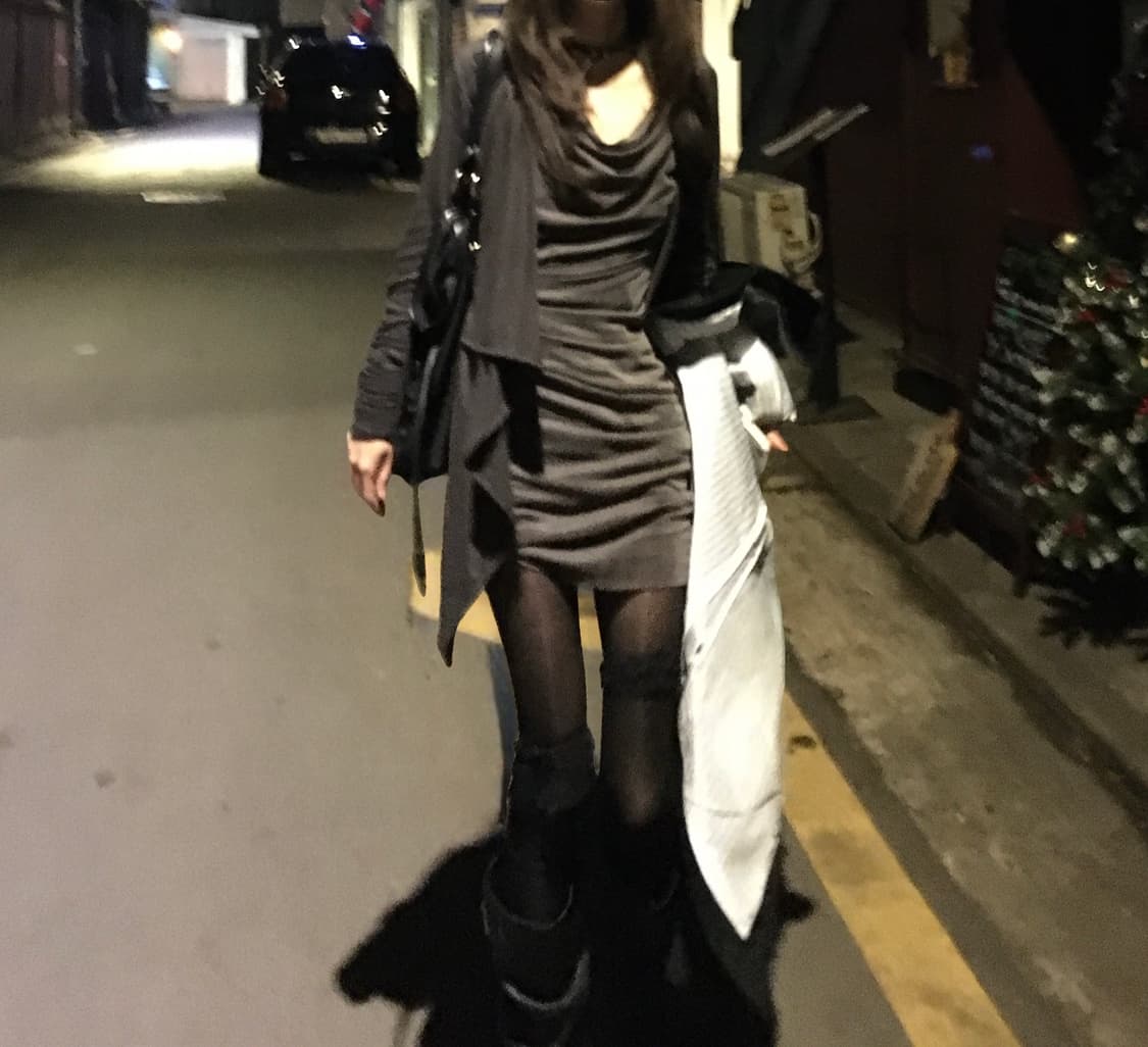 헬무트랭 드레이핑 원피스 상품이미지3