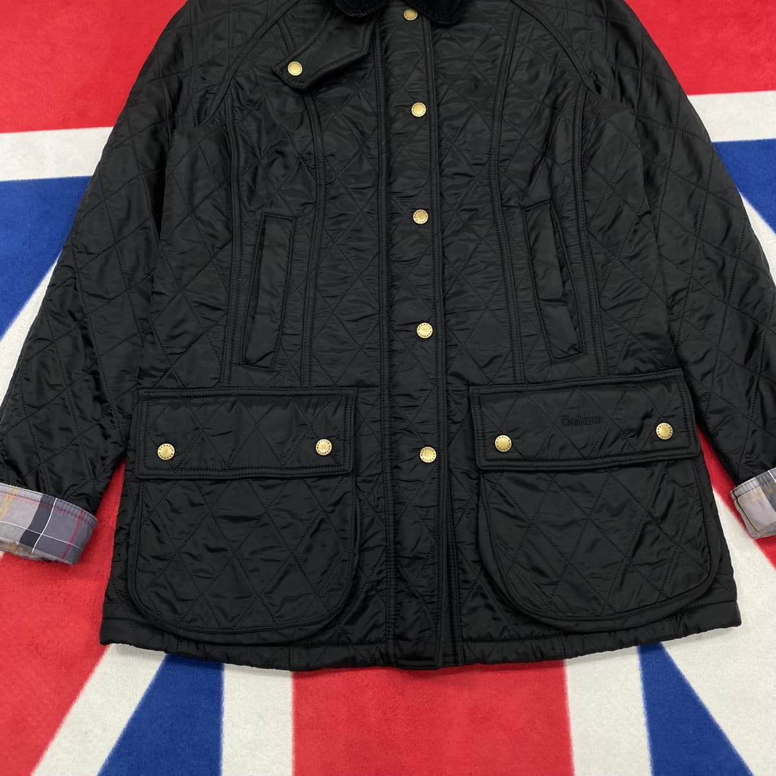  바버 퀼팅 자켓 여성 36 실측66  상품이미지4