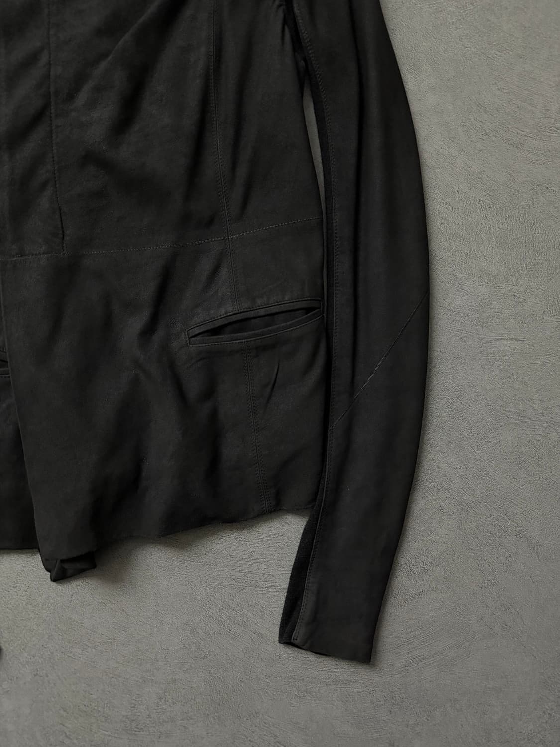 11FW 릭오웬스 하이넥 램스킨 자켓 상품이미지5