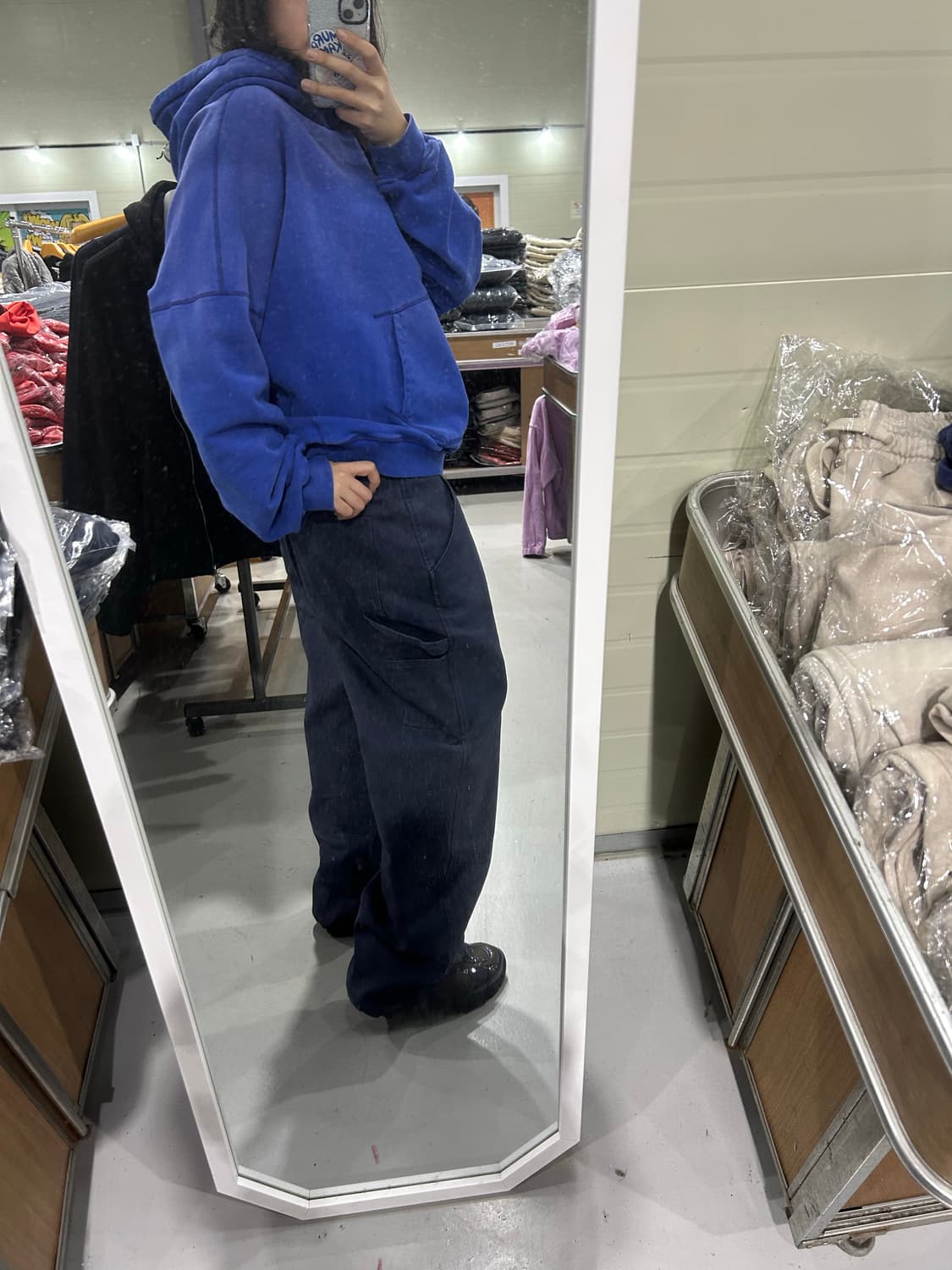 (새상품) 인더스트 카펜터 팬츠 네이비 상품이미지1