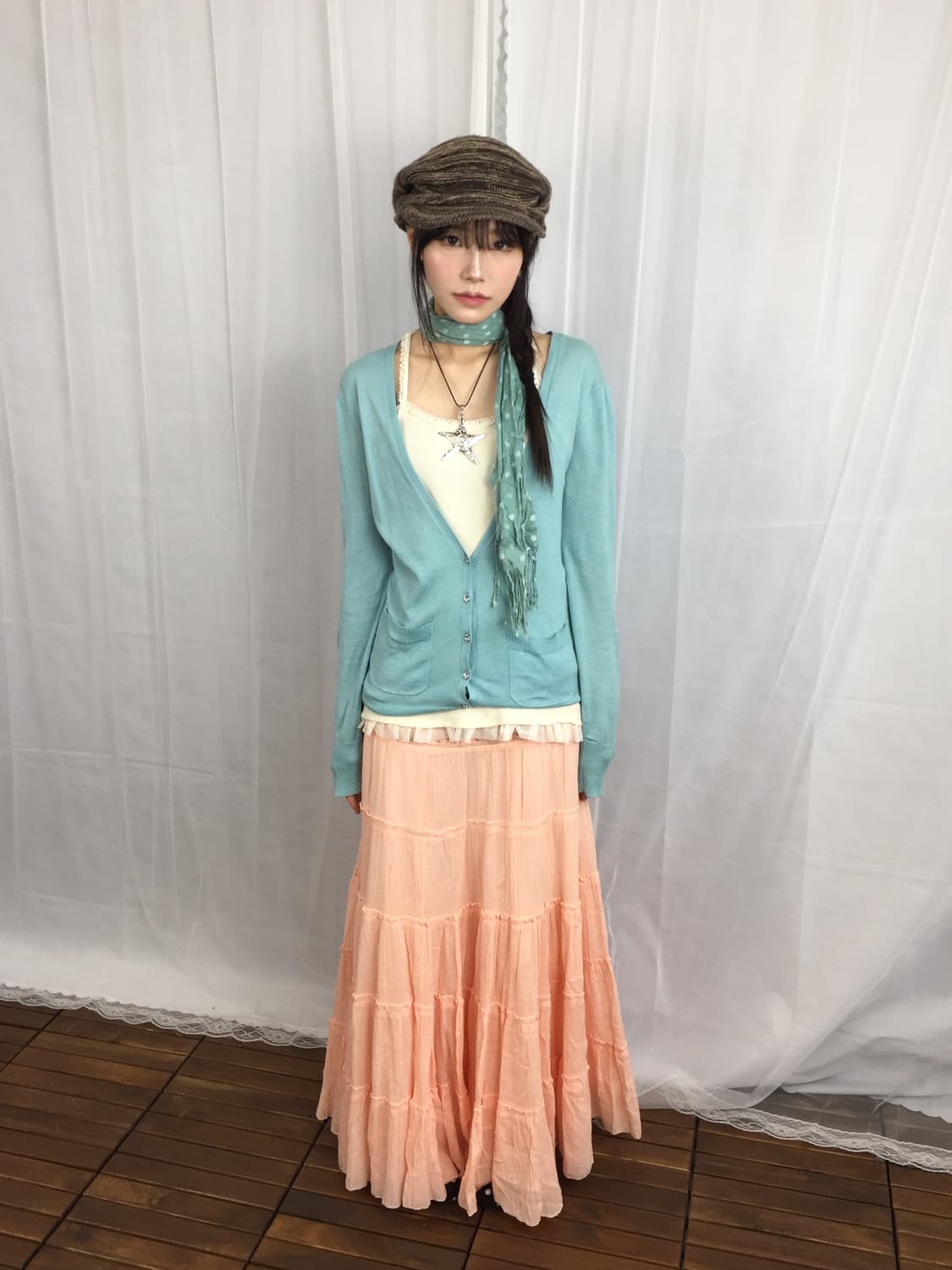'Agnes b.' Mint Knit Cardigan 상품이미지1