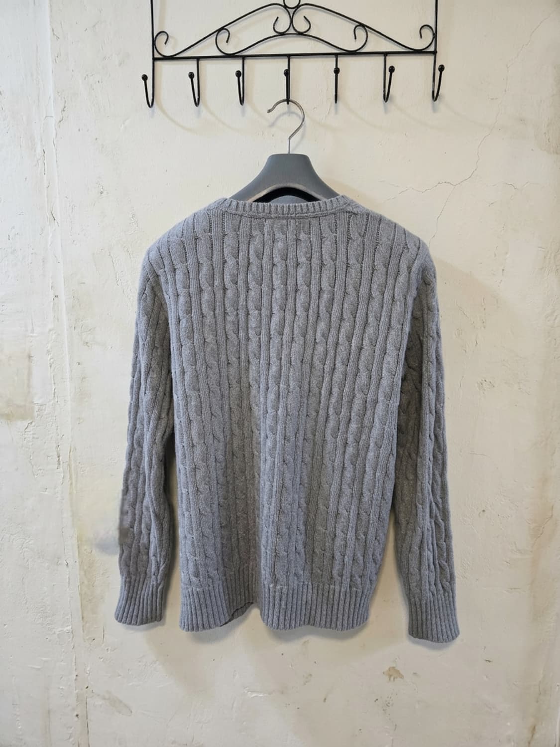 폴로 랄프로렌 꽈배기 회색 니트 66/77 상품이미지2