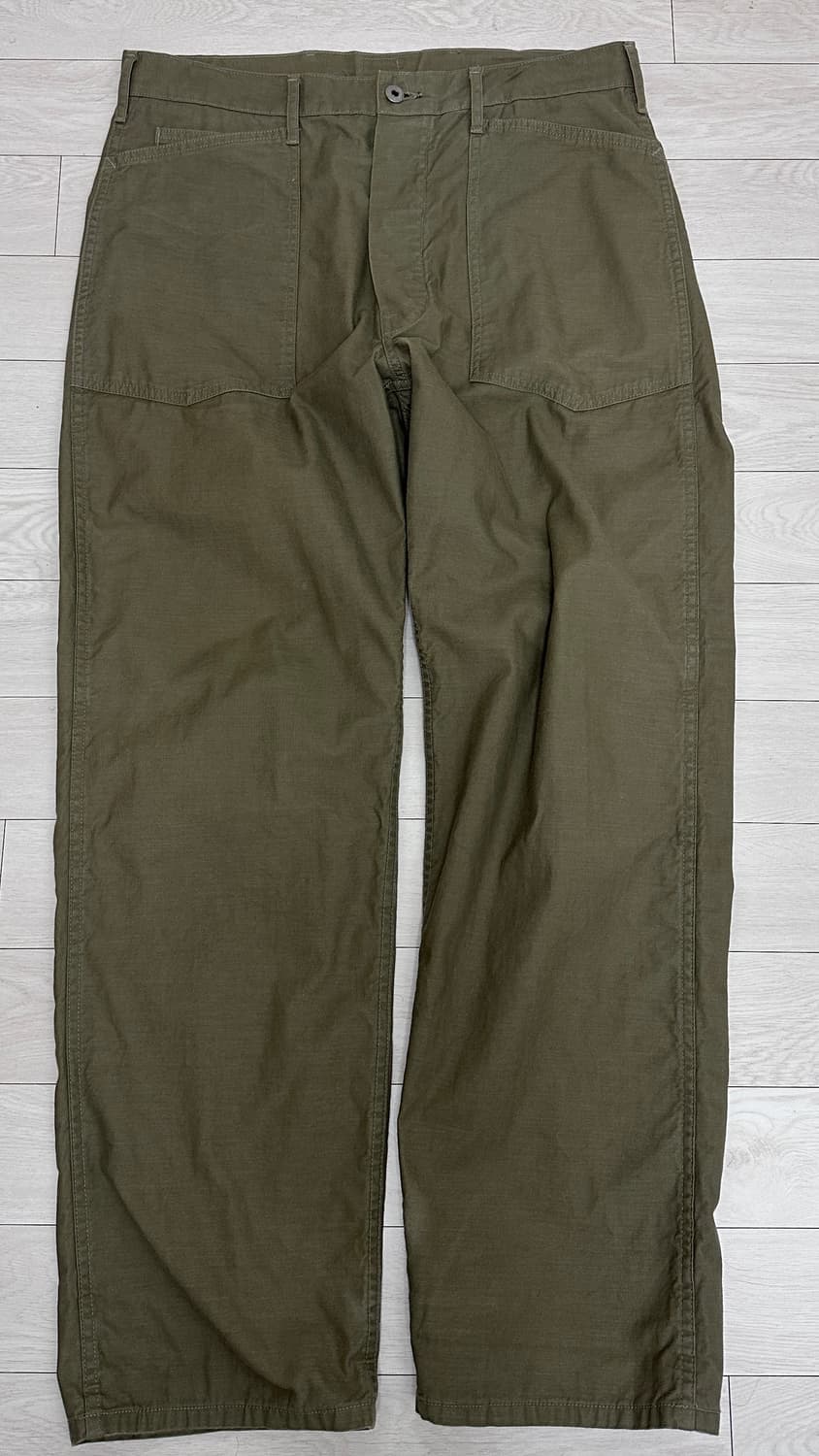 택포) 포스트오버롤즈 아미팬츠 빈티지 새틴 올리브 L 상품이미지1