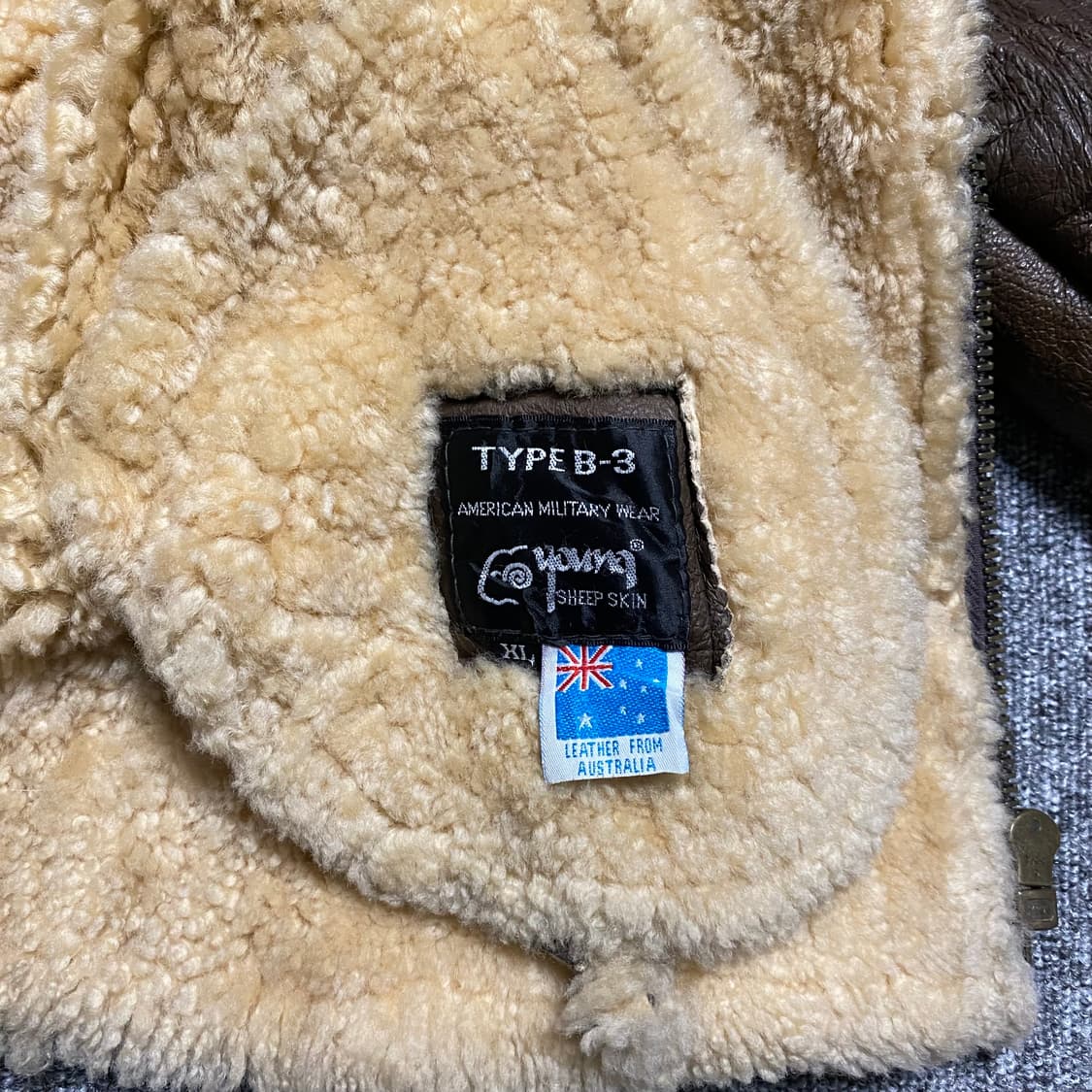 🌊Young B-3 Sheepskin mouton jacket 상품이미지6