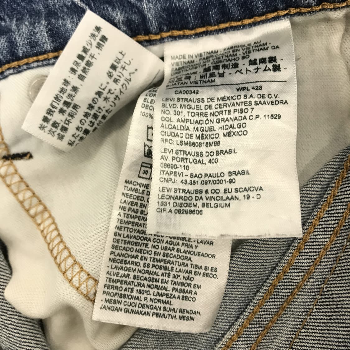 리바이스 502 중청 데님 스판청바지 [32x32] 상품이미지5