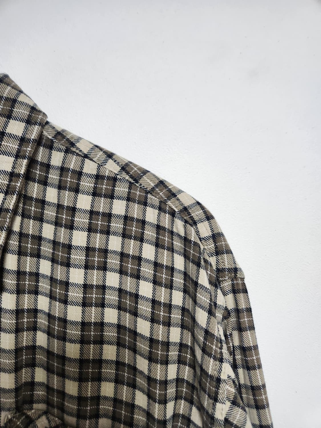 랭글러Wrangler 체크 플란넬 셔츠 XL - S146 상품이미지3