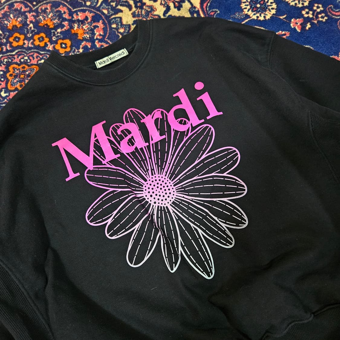 마르디메크르디 플라워 헤비 맨투맨 M size 상품이미지3