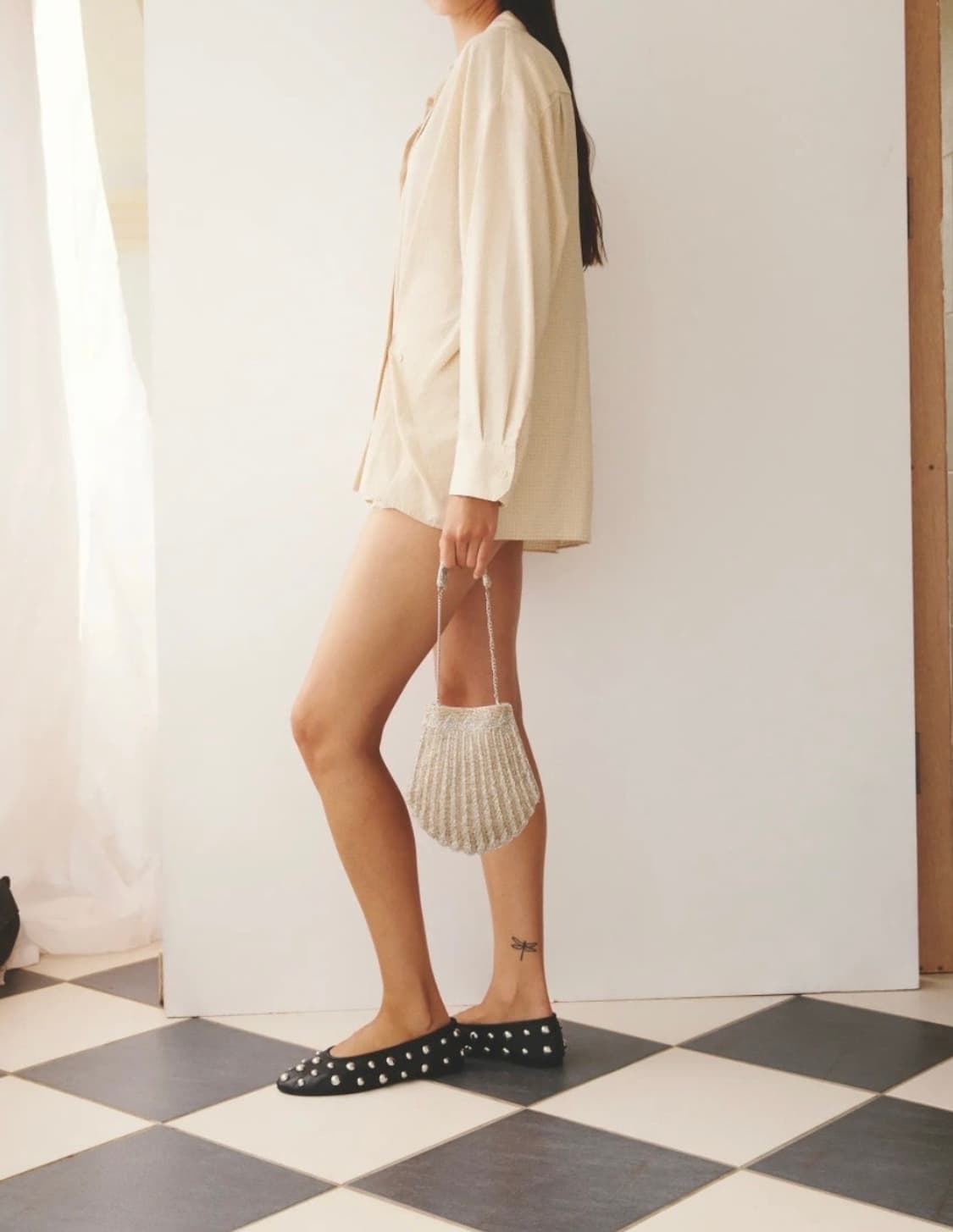 ZARA 스터드 플랫 새 제품 230 상품이미지2