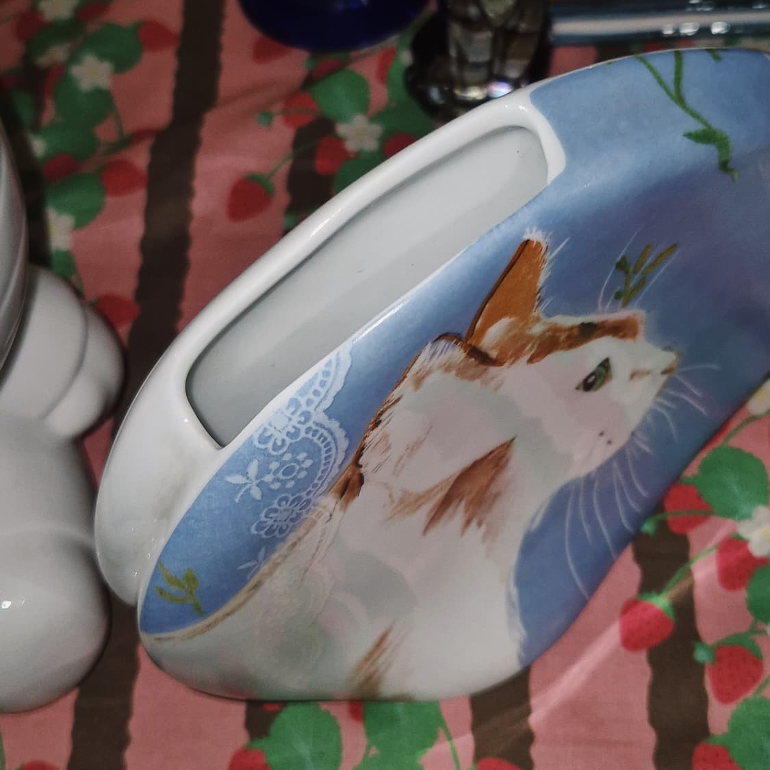 89s 포르투갈 비스타 도자기 고양이 화병 상품이미지8
