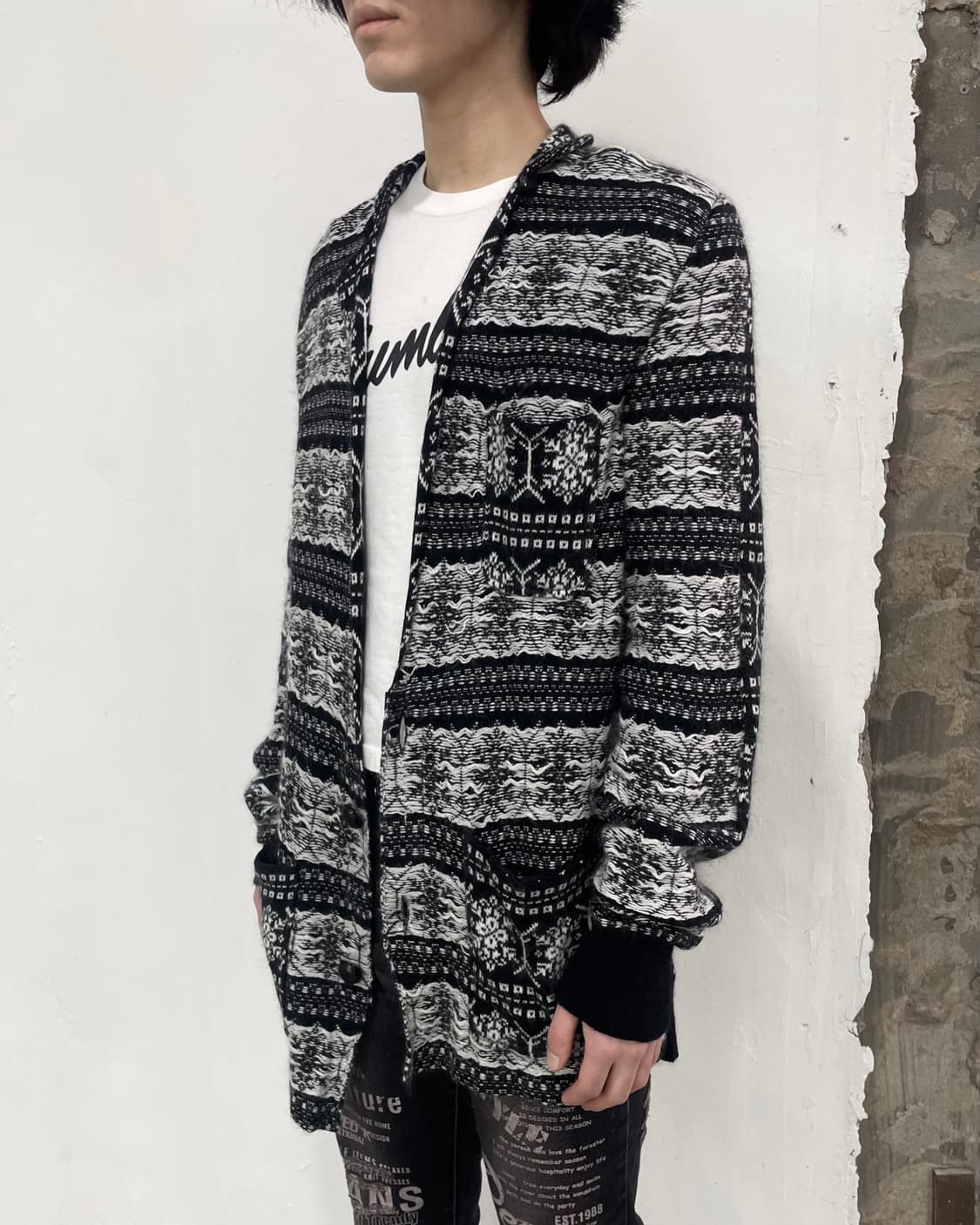 사카이 노르딕 니트 가디건 상품이미지2