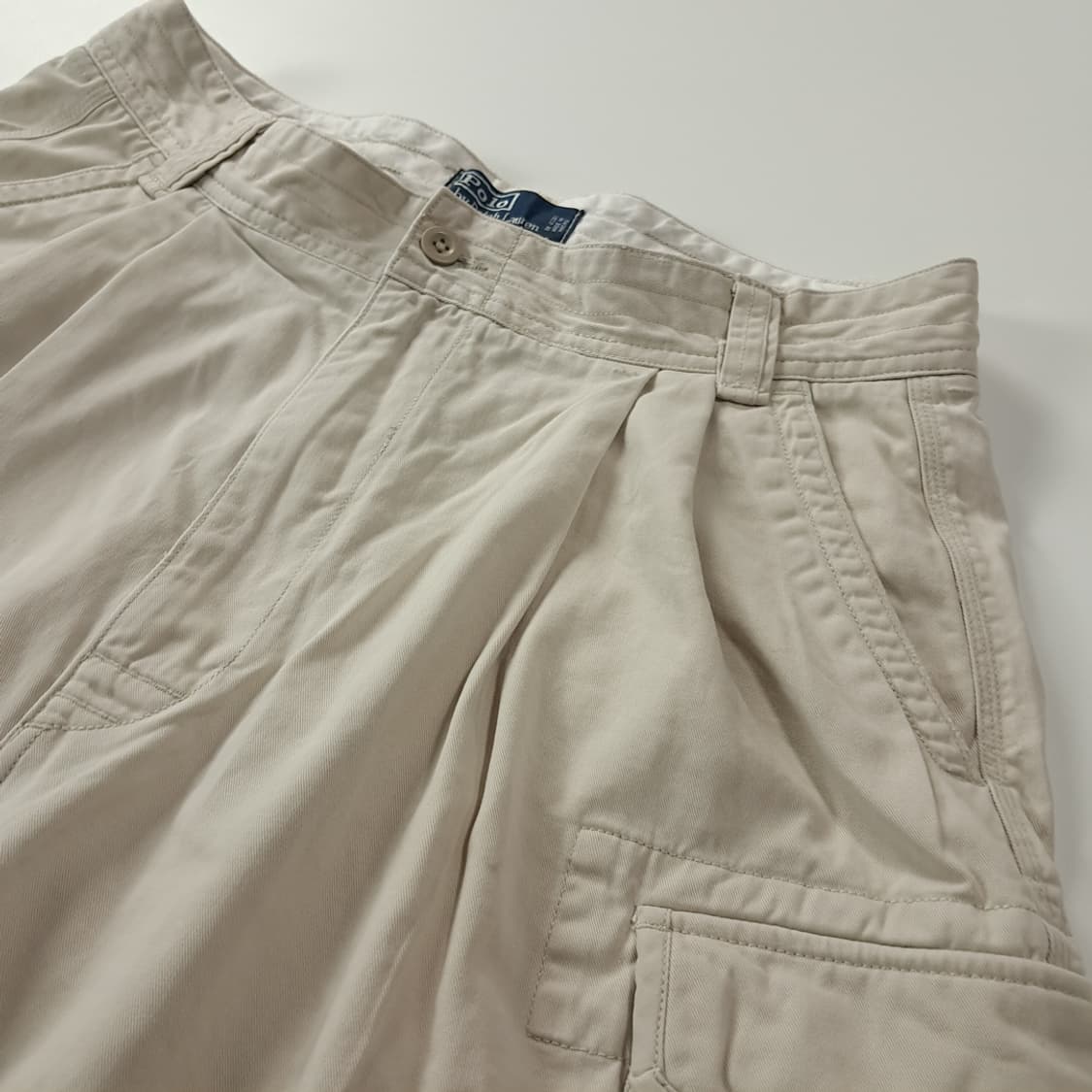 CK904 33 폴로 90s 투턱 타일러 치노 카고 쇼츠 반바지 상품이미지3