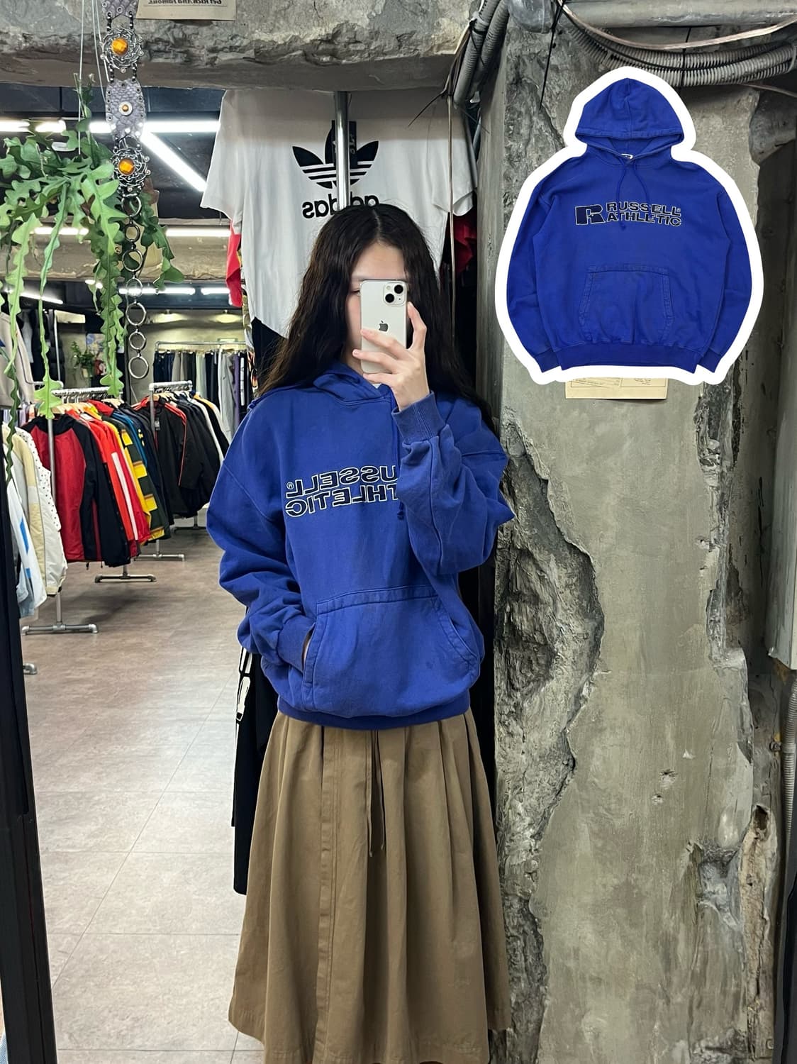 러셀 후드티 퍼플 L #csz1847 상품이미지1