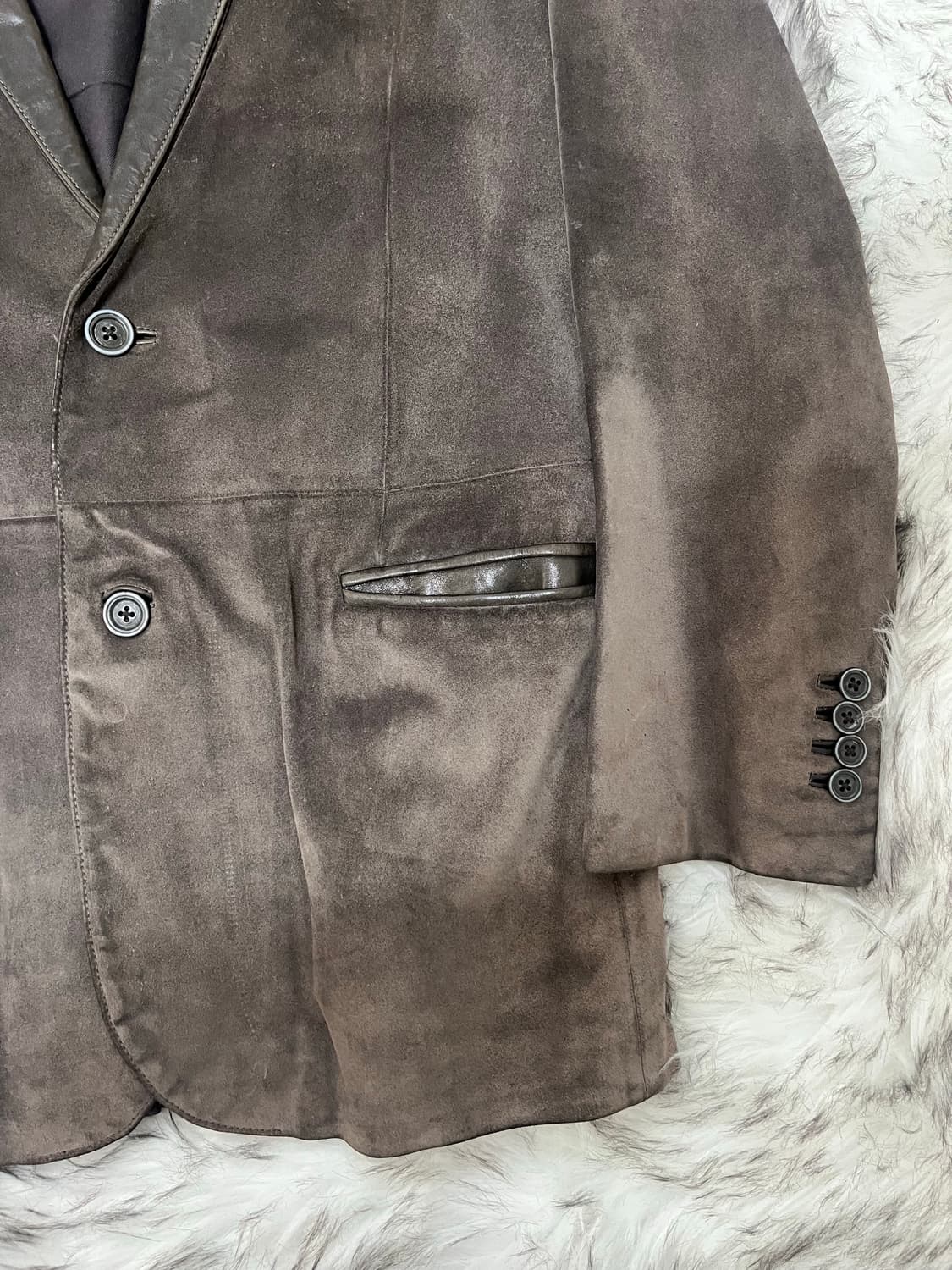 [L] 존 바바토스 레더 블레이저 상품이미지4