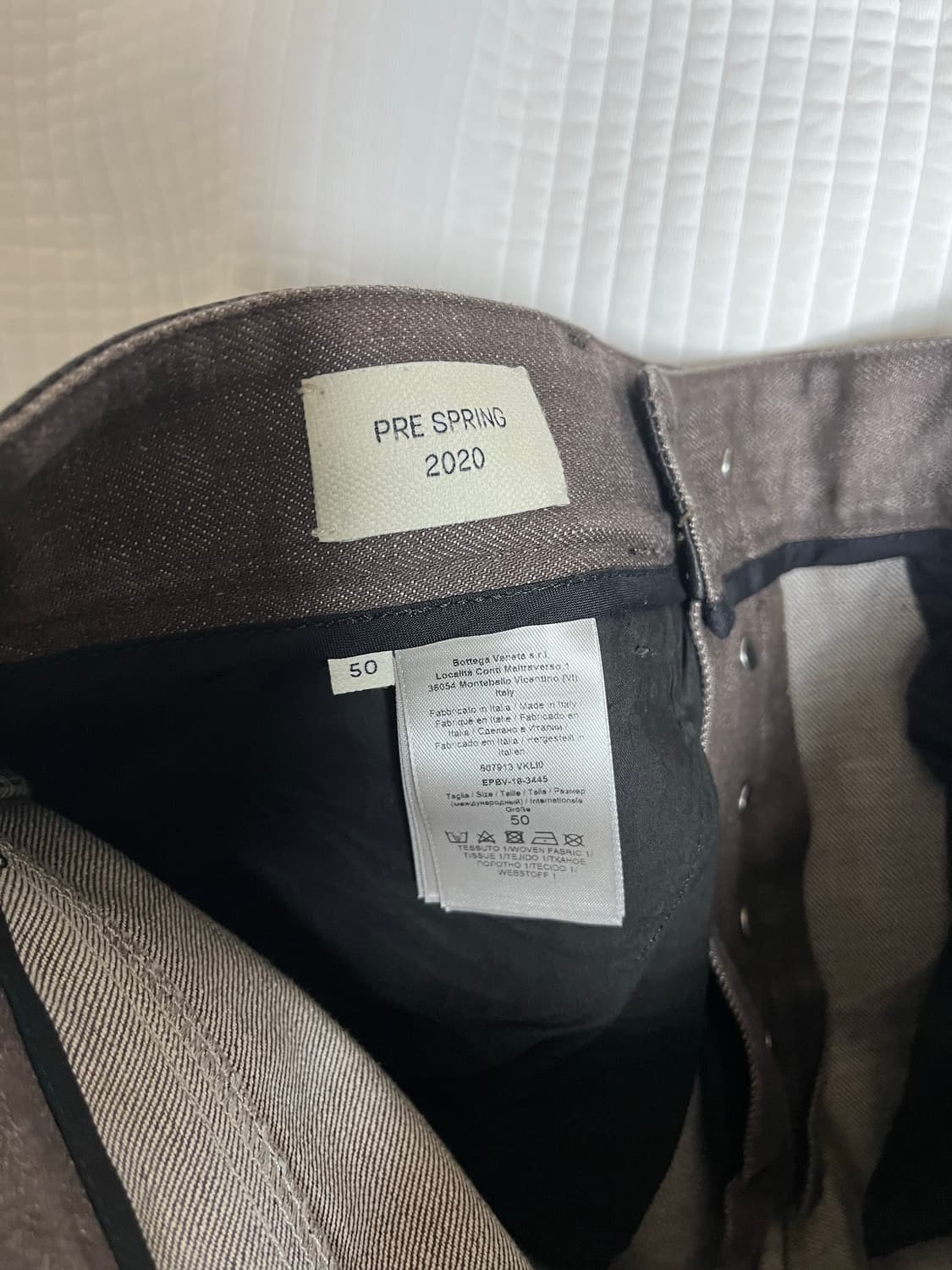 [50] 보테가 베네타 믹스 레더 데님 진 팬츠 상품이미지5