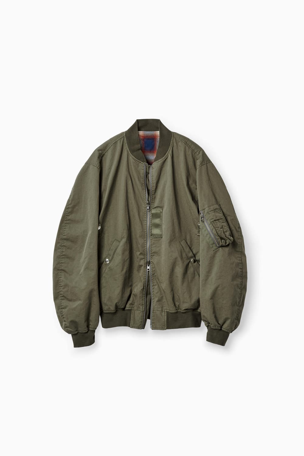 이얼즈어고 옴브레 리버시블 ma-1 올리브 m 상품이미지1