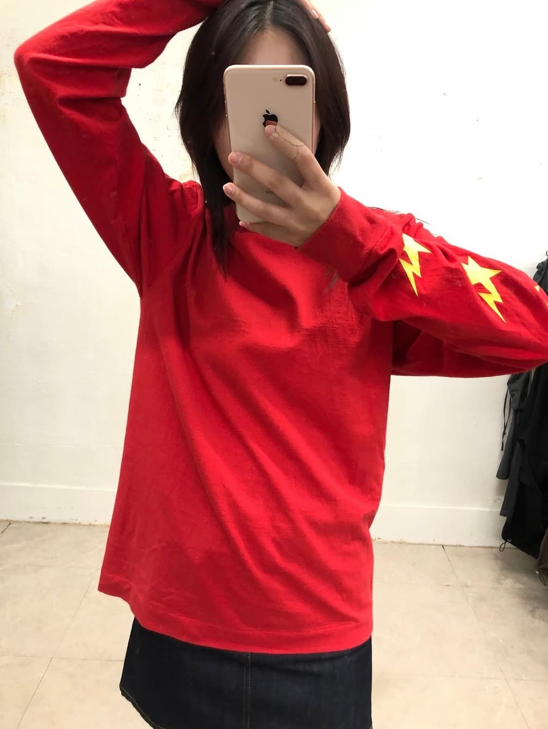 베이프 에이프 스타 롱슬리브 티셔츠 상품이미지2