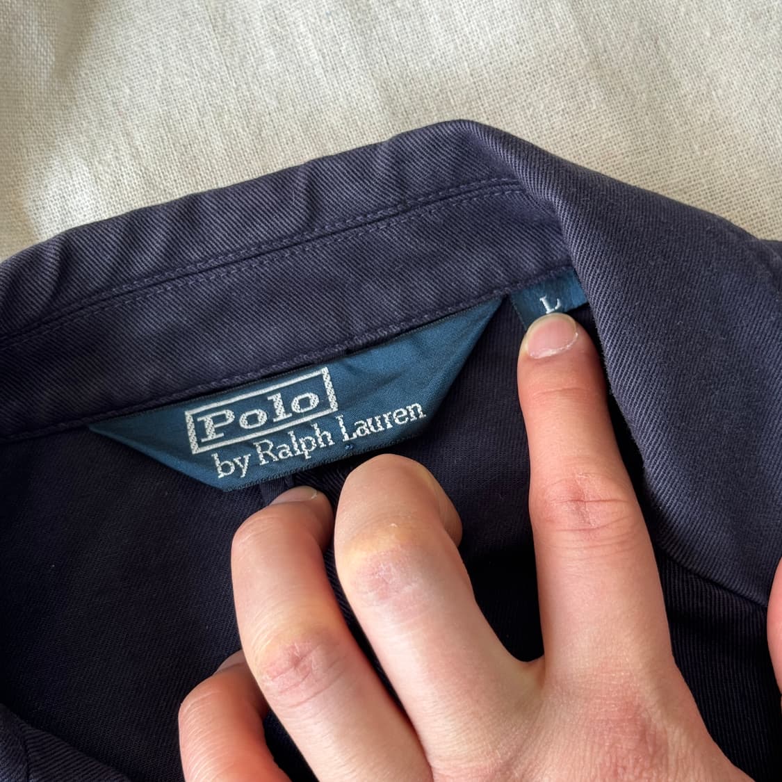 폴로랄프로렌 코튼 쓰리 리얼버튼 자켓 L 상품이미지7