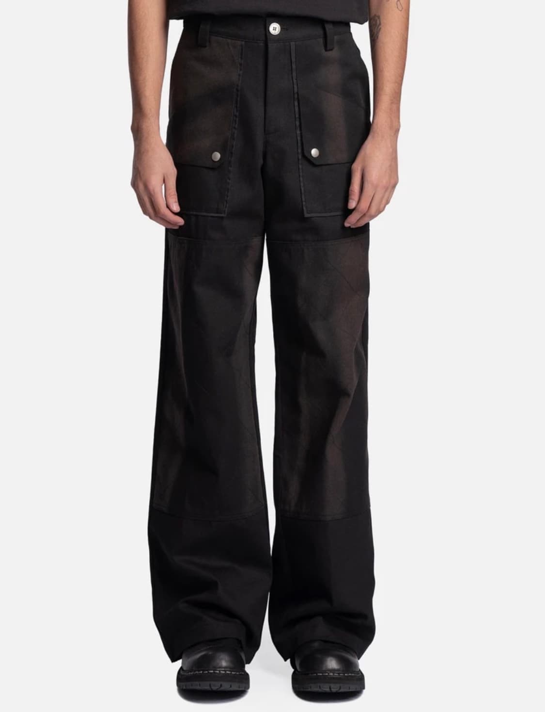 지용킴 23ss 썬블리치 더블니 트라우저 s 상품이미지1