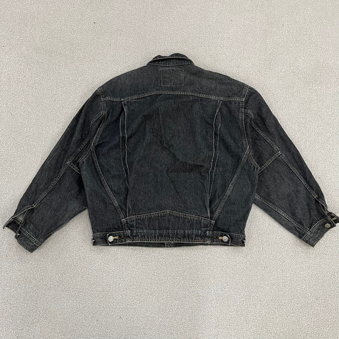 [L] 에드윈 흑청 트러커 데님 청자켓 0106M1 상품이미지5