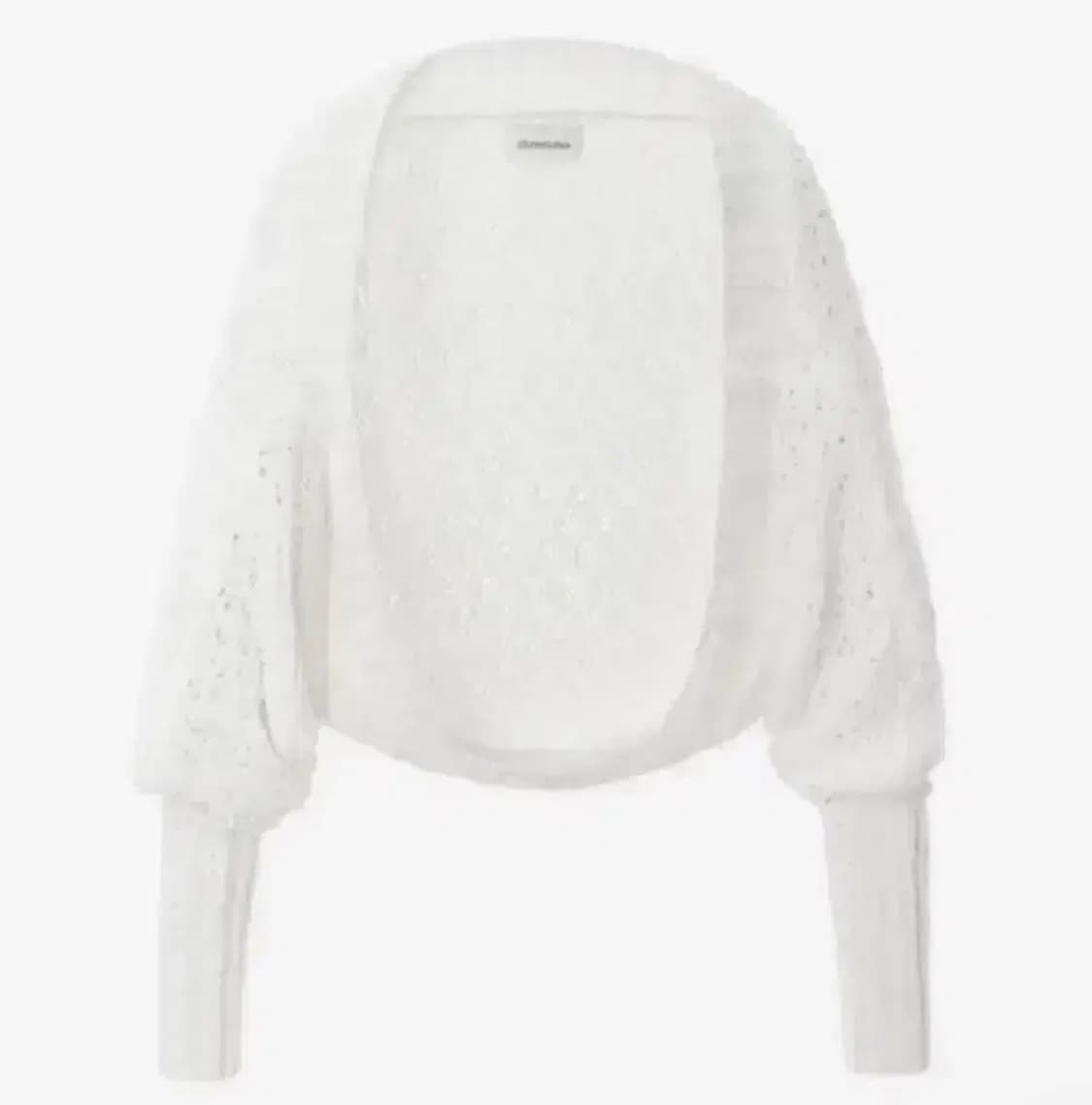 쓰리타임즈 포니 볼레로 가디건 화이트 상품이미지1