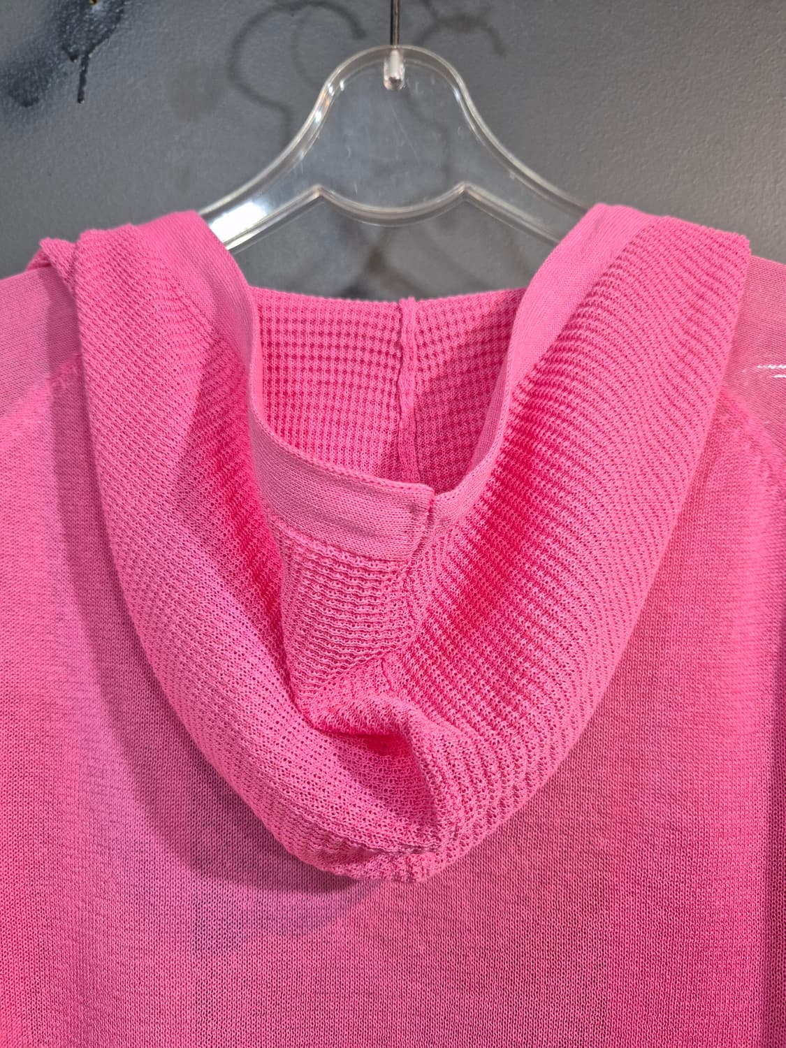 핑크 니트 후드 집업 55 66 상품이미지7