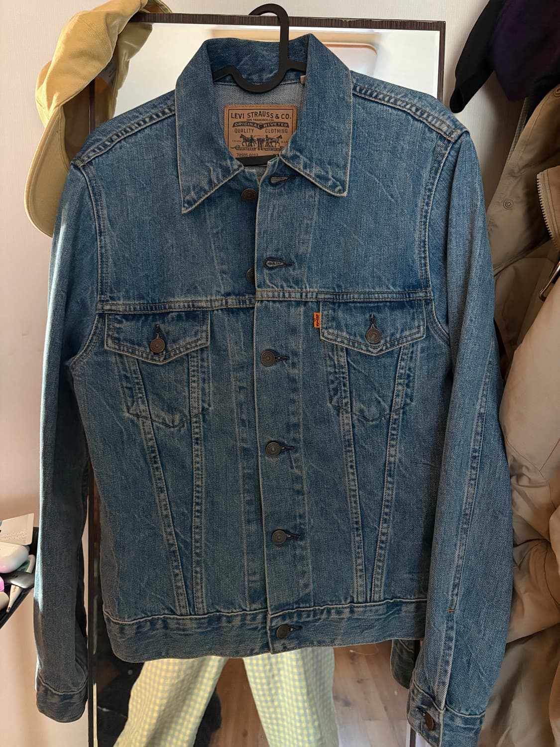 리바이스빈티지클로딩 lvc1970 오렌지탭 트러커 자켓 상품이미지1